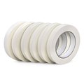 Idl Packaging 3/4in x 60 yd General Purpose Masking Tape, Natural Rubber Strong Adhesive, Easy to Tear, 6PK 6x-44573